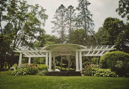 The Pergola overlooking the Grand River, a favorite site for weddings and receptions