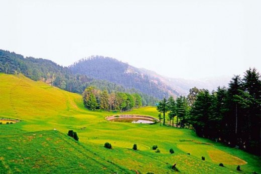 The golf course at Naldehra
