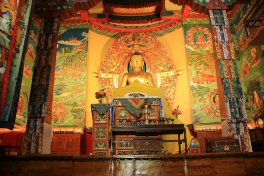 Sakyamuni Buddha idol, Tsuglagkhang complex (Dalai lama temple) , Mcleod Ganj
