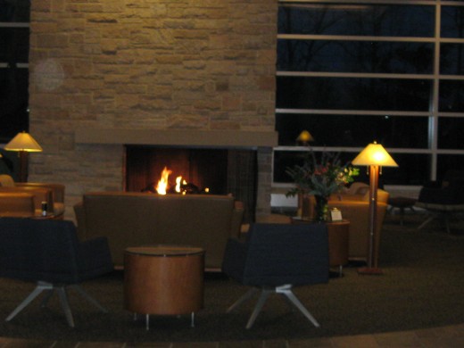 Fireplace in Lobby