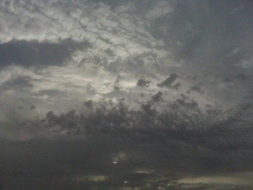 A Dark Sunny Cloudy Sky