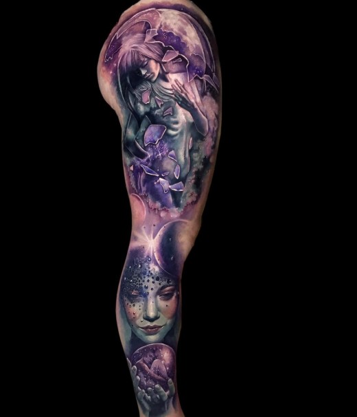 Intricate tattoo  pattern.