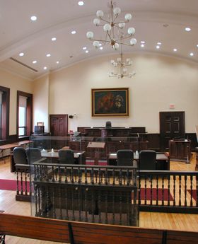 Historic courtroom still in use in Brockville, Ontario