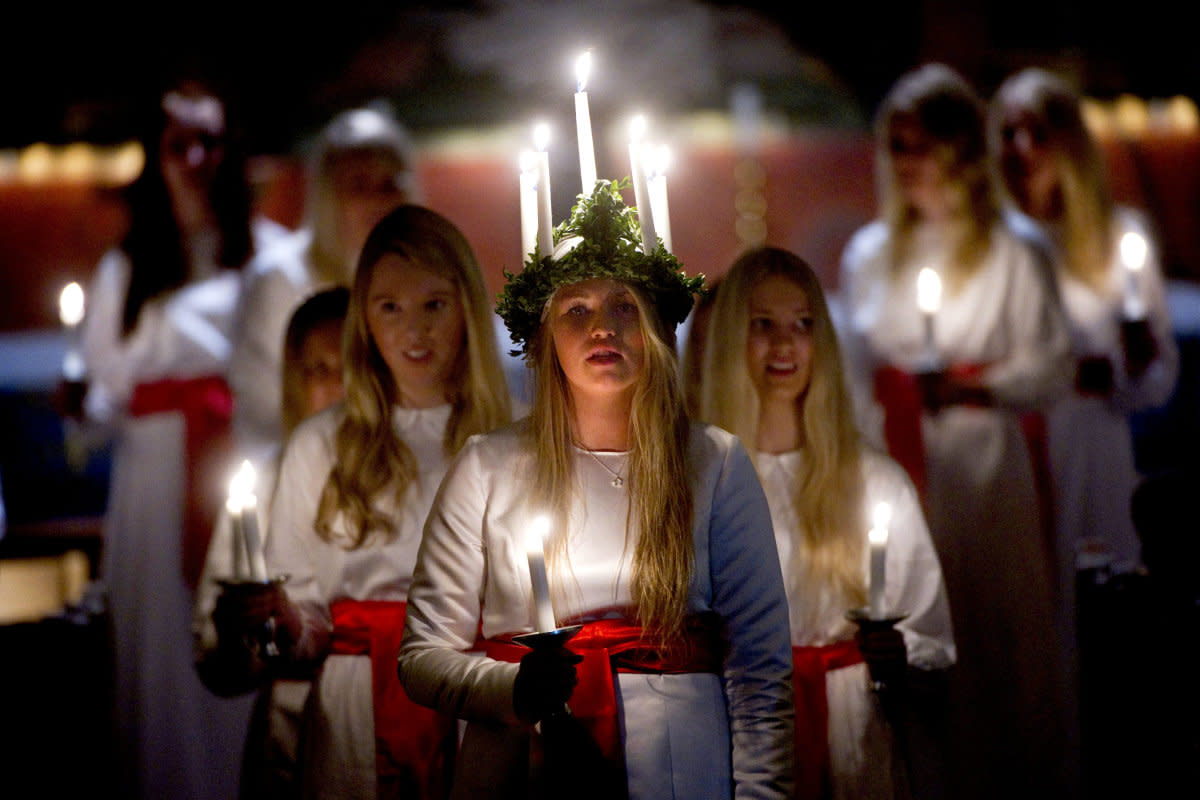 Sweden and Norway st. Lucia day celebrations