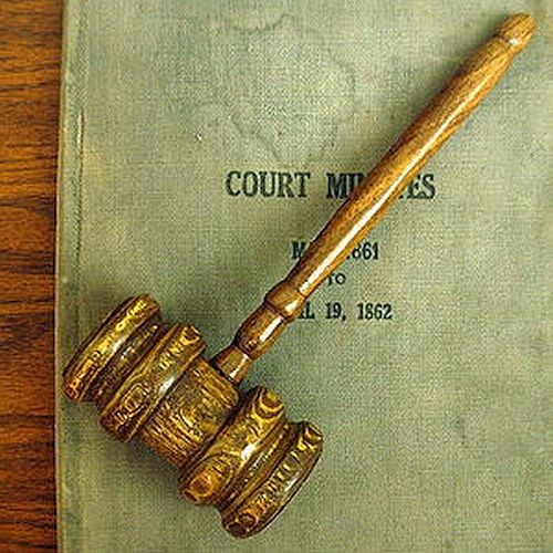 Judges and Magistrates Rule - The Wooden Gavel is Used to Bring Court to Order