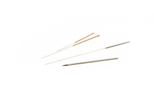 Acupuncture needles are so fine you should not feel them as they're used.