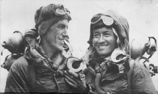 Sir Edmund Hillary & Tenzing Norgay, the MEN who scaled Mt Everest, the highest peak of the world