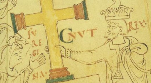 Knut/Cnut 'the Great' as he is celebrated in a contemporary Mediaeval document 