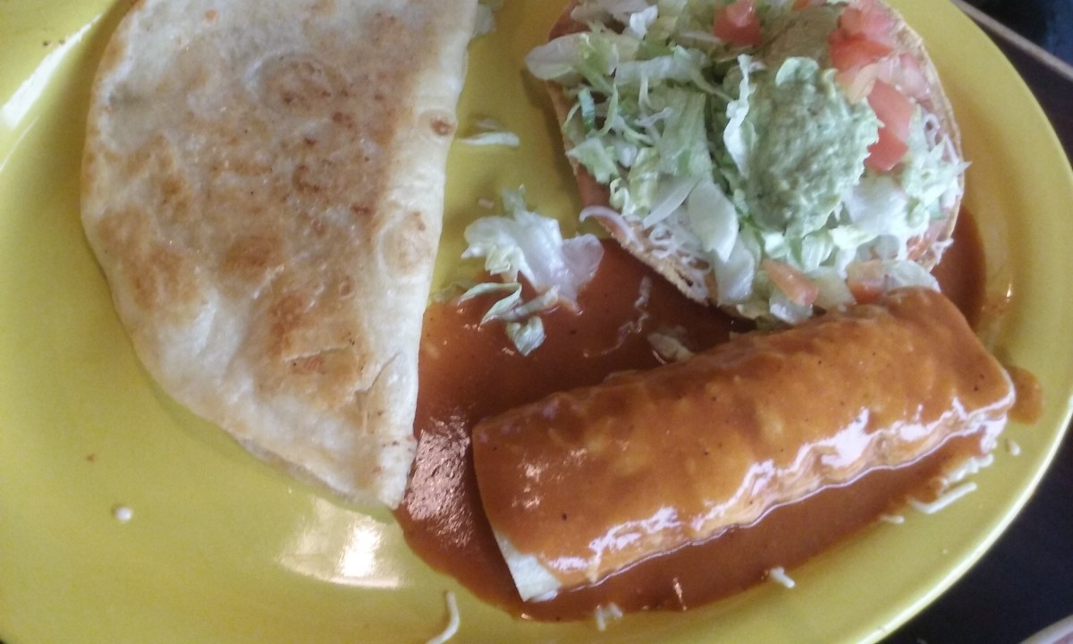 An entree served at La Bamba Mexican Restaurant
