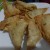5. Drain excess oil by placing the dumpling on a plate with kitchen tissue paper or using a strainer after taking it off the pan. Then arrange on a plate. Serve while still hot and crunchy. 
