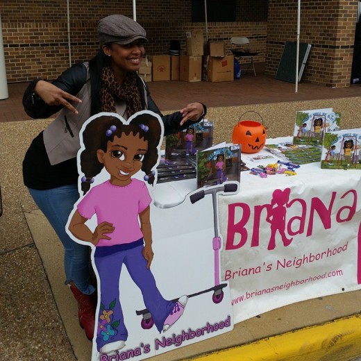 Sahar @ Hampton University Bazaar promoting, Briana's Neighborhood