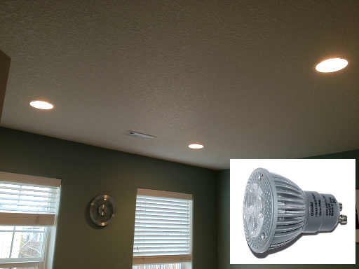 Recessed lights with LED bulb