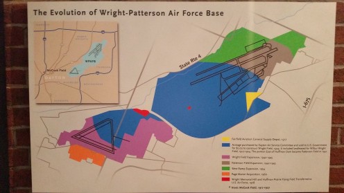 National Park Service marker for Wright-Patterson Air Force Base, near Dayton, Ohio