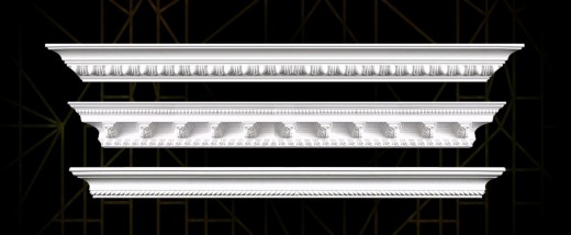 Art Deco crown molding