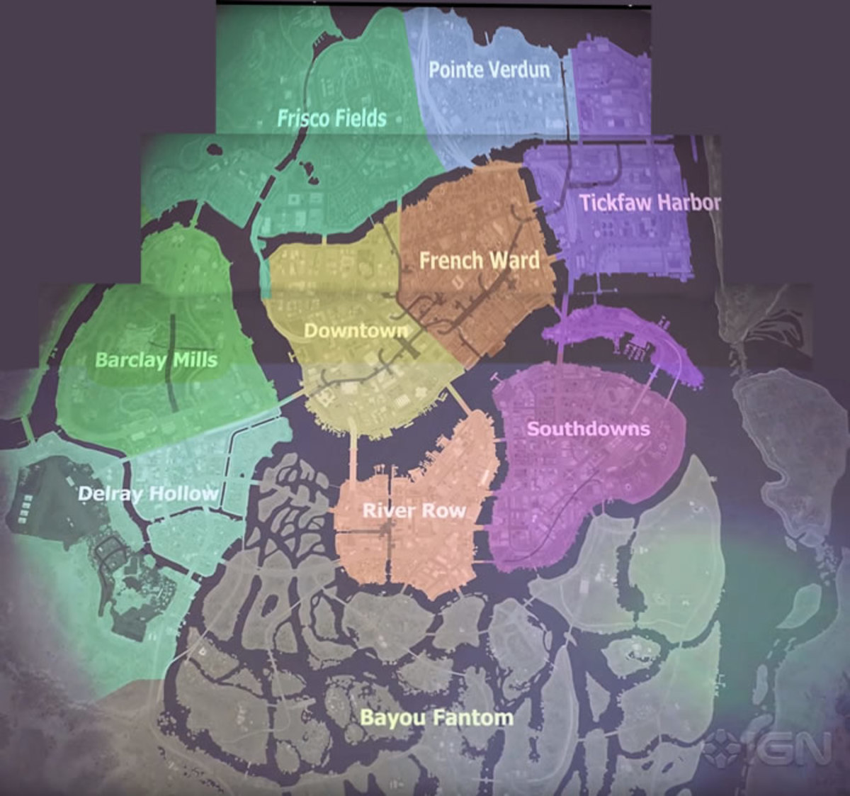 The games very large open world map