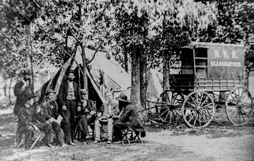 Men Gather for Conscription 