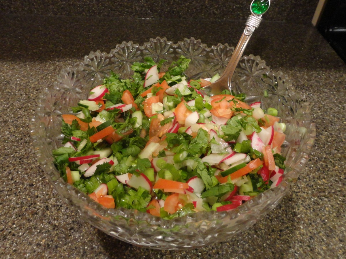 Salata Recipe (Afghan Chopped Salad) - Vegan | HubPages