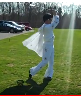 Elvis the Golfer strikes again!