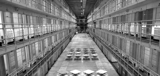 View of Cell Block 7 museum area