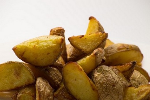Healthy potato wedges