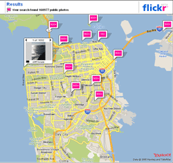 Flickr Maps Mashup - Showing Photos from San Francisco 