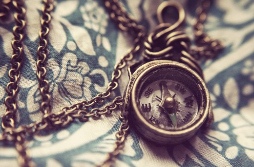 Compass necklace
