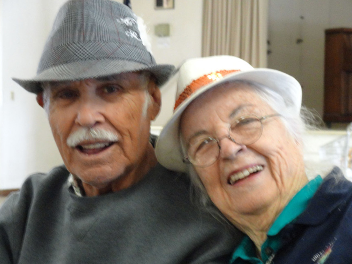 Just two of my many precious painters:  Helen and Armando.