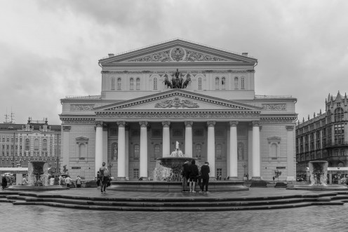 The Bolshoi Theatre. Home to world famous opera and ballet performances 