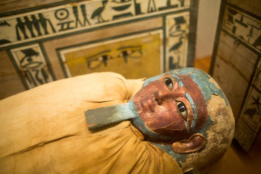 No Ancient Egyptian collection is complete without a mummy.  This is one of many mummies in the Museum's Egyptian section.