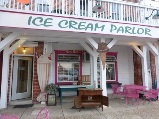 A typical Ice Cream Parlor