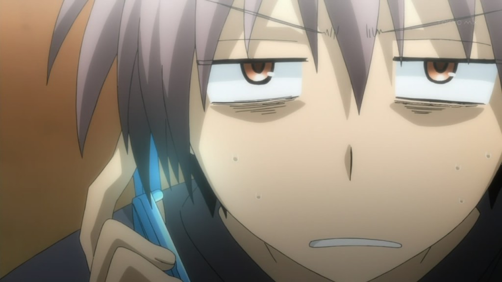 Intense anime face