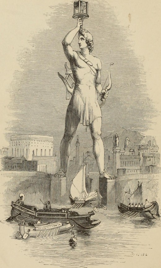 "Colossus of Rhodes" "The Seven wonders of the world, with their associations in art and history" 1878