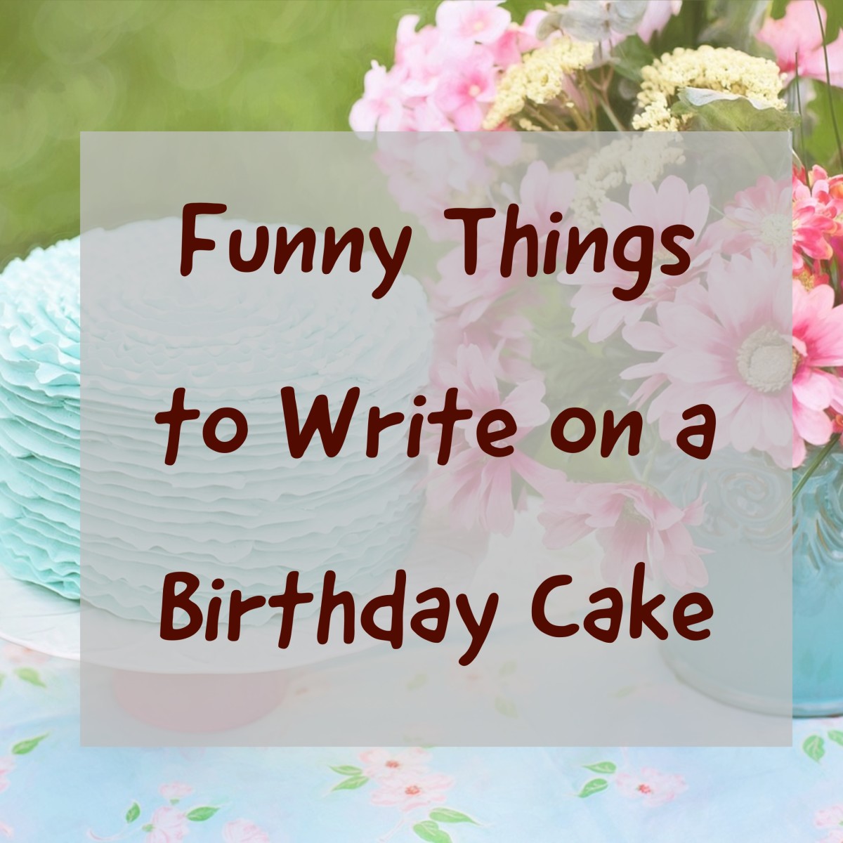 creative writing on birthday cake
