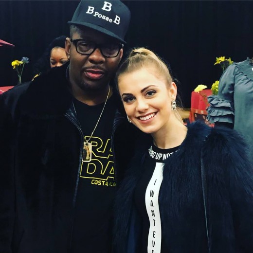 Dominika with Bobby Brown
