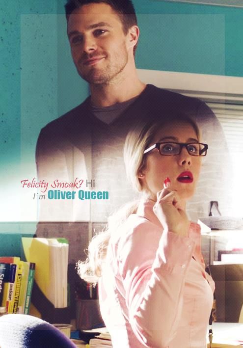 Oliver first meets Felicity in the IT Department at Queens Consolidated. Throughout season one Oliver goes to Felicity many times in need of her intellect. 