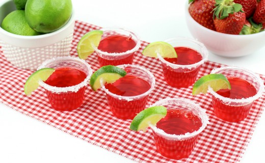 Strawberry Daiquiri Jell-O Shots