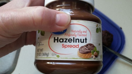 open hazelnut spread