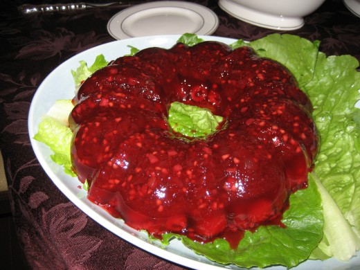 Molded gelatin salad