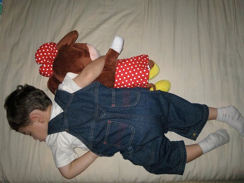 Some toddlers sleep much better with a comforting toy