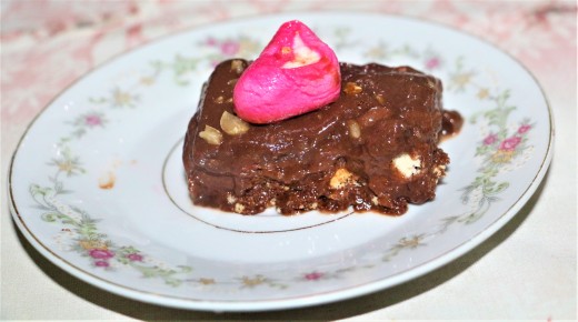 My first fudge chocolate brownies :)