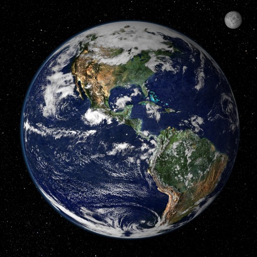 Planet Earth: An abode of life in our solar system.