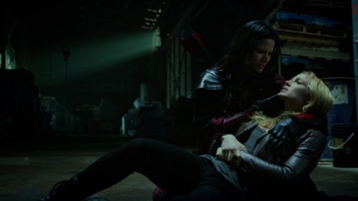 Sara took the snake venom poison and lay dying in Nyssa's arms after realizing that the league of assassins had poisoned Laurel with the poison when Sara refused to go back to them. 