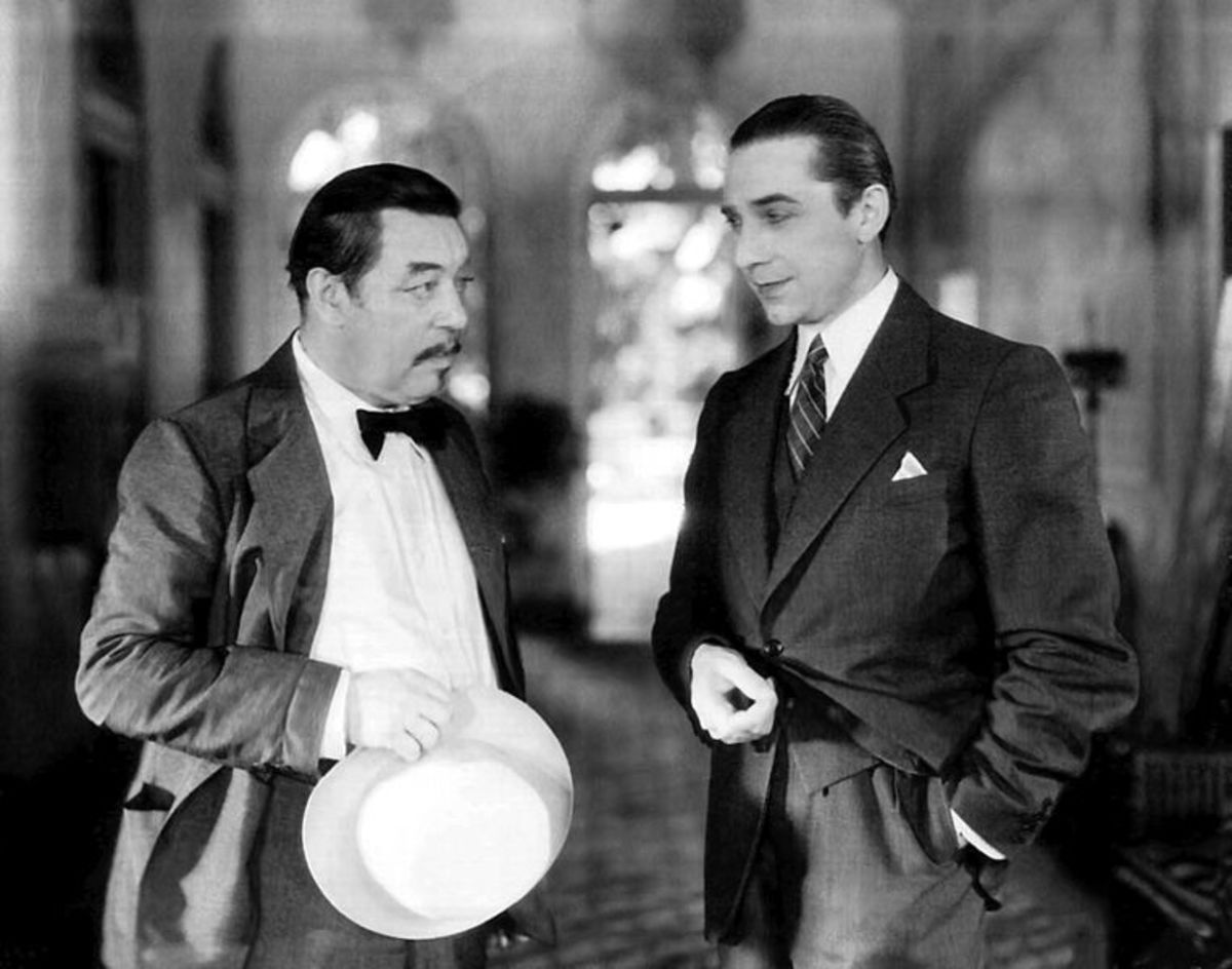 Two of my favorite actors: Warner Oland and Bela Lugosi in "The Black Camel" (1931).