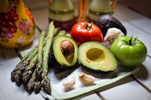 Avocados, part of a healthy diet.