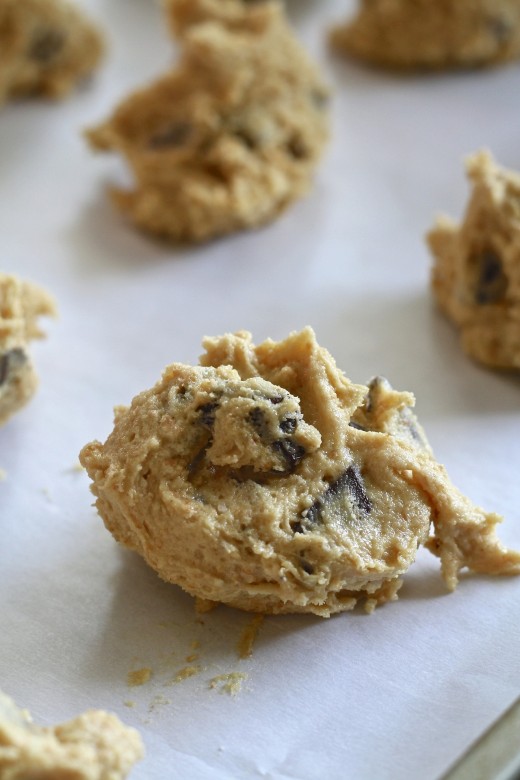 Raw chocolate chip cookie dough. Perhaps the most amazing guilty pleasure on the planet.
