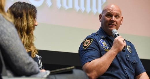 Salt Lake City Fire Captain Mike Stevens speaks at a Salt Lake Tribune "Trib Talk Live." Stevens was able to recover from post-traumatic stress disorder through eye movement desensitization and reprocessing that he says was "tweaked" for him.