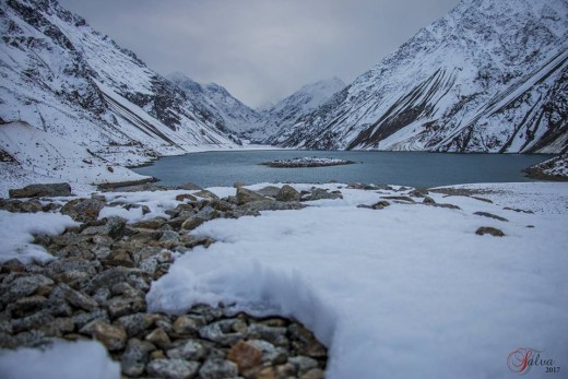 Satpara Lake near Skardu at the foot of he Karakorums.