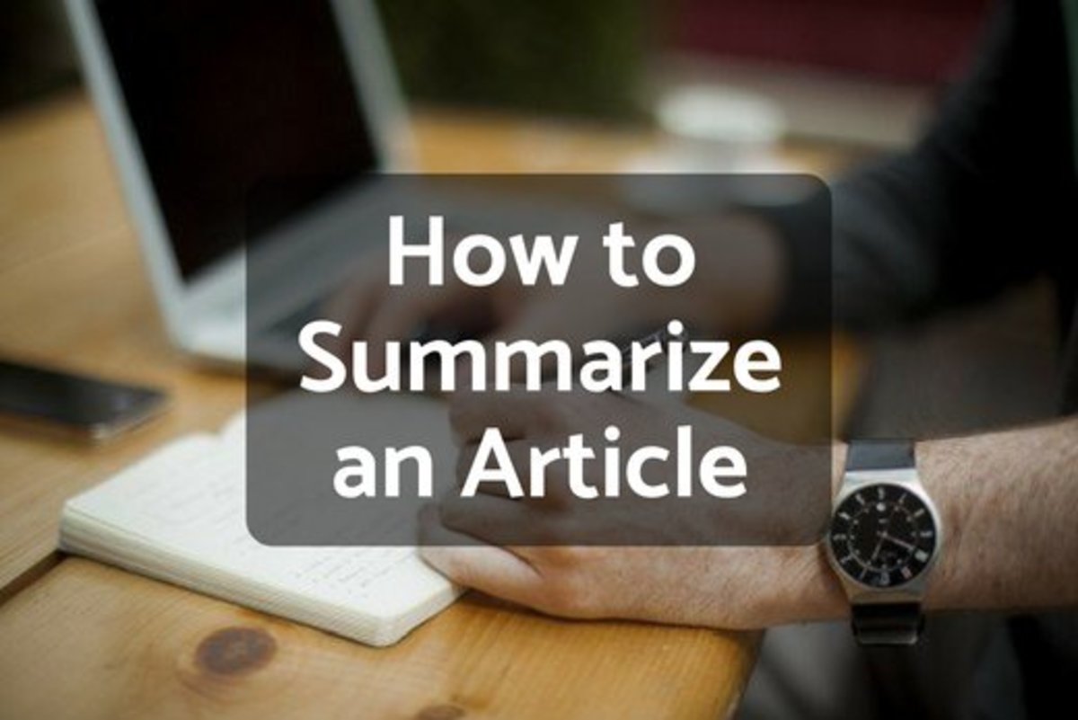 how to write a good article summary