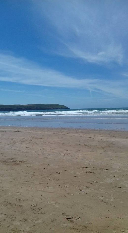 This is not the Caribbean, this is Woolacombe Beach in North Devon. I've been lucky enough to visit it twice on days that the weather has been glorious.
