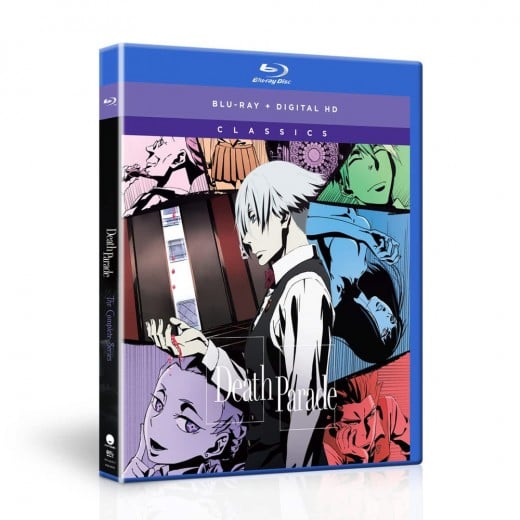 Death Parade Funimation Classics Re release Blu-Ray cover.